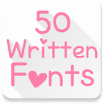 Cover Image of Download Fonts for FlipFont 50 Written 4.0.4 APK