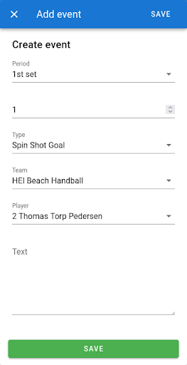 SportLive BeachHandball Screen 3