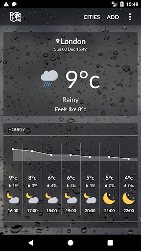 Android application United Kingdom Weather screenshort