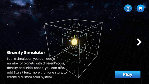 Android application Solar System Simulation screenshort