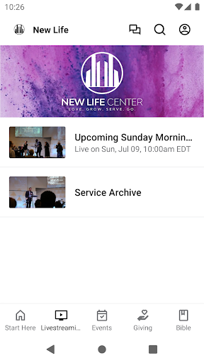New Life Center Buffalo Screen 2