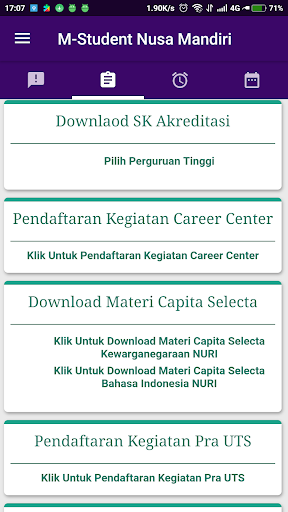 MyNusa Student Screen 2