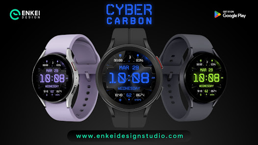 Imágen 6 Cyber Carbon - watch face android