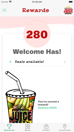 Android application Juice Stop screenshort
