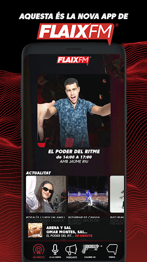 Android application Flaix FM screenshort