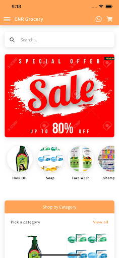 Android application CNR Grocery screenshort