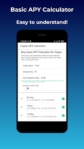 Crypto APY Calculator v1.4 (Unlimited Money) Free For Android 1