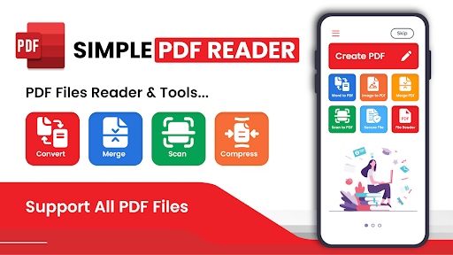 Android application PDF Reader & Viewer, All Tools screenshort