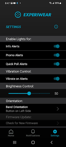 Experiwear Screen 3