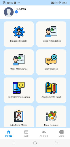 Android application Institute App screenshort