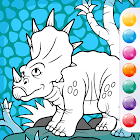 Cute Animated Dinosaur Coloring Pages 7.4