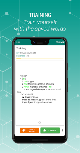 Spanish-Italian dictionary Screen 3