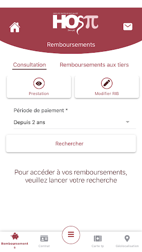 Android application GPM-HOSPI – Mon espace screenshort
