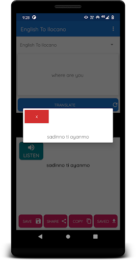 English To Ilocano Translator Screen 3