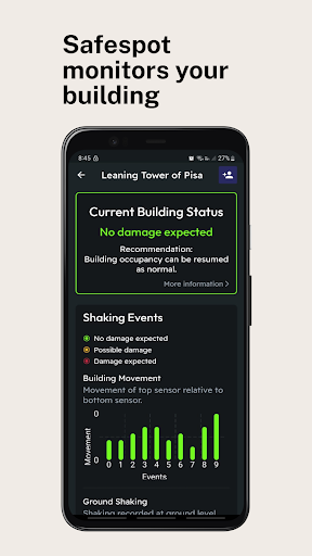 Android application Safespot screenshort