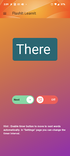 Flash Learn Screen 2