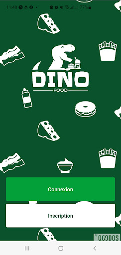 Android application Dino Food screenshort