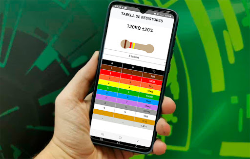 Android application Código de Cores Resistores screenshort
