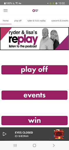 Android application Play 107 Edmonton screenshort