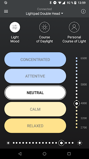 Android application MyLights Tunable for Lightpad screenshort