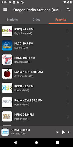 Oregon Radio Stations Screen 3