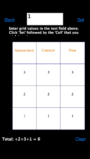 Android application iRubric screenshort