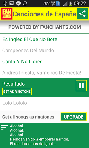 Spain World Cup 2014 Songs