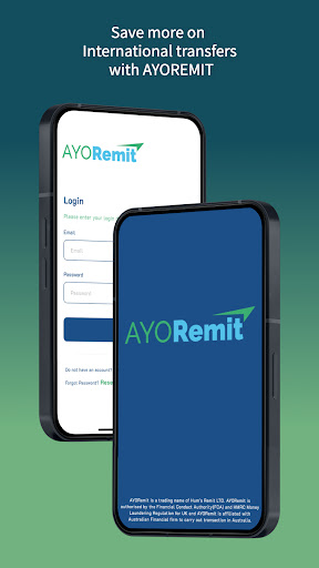 Android application AYORemit screenshort