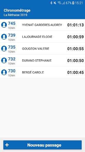GlobalTiming Screen 2