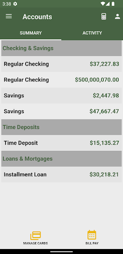 Independent Farmers Bank Screen 3
