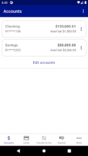 EFCU Financial App Screen 3