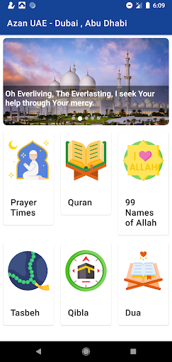 Azan UAE - UAE Prayer Time Screen 2