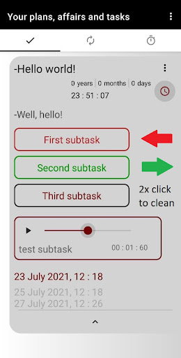 Universal Task Organiser Screen 2