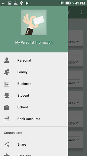 My Personal Information Screen 3