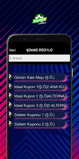 İddaabilir Mobil Uygulaması Screen 2