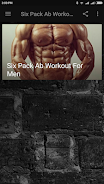 Six Pack Ab Workout For Men Screenshot