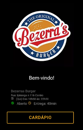 Android application Bezerras Burger screenshort
