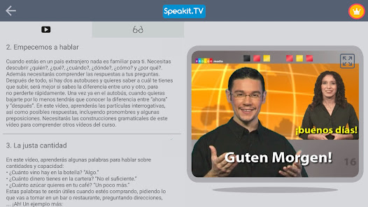 Captura de Pantalla 5 Alemán | Speakit.tv android