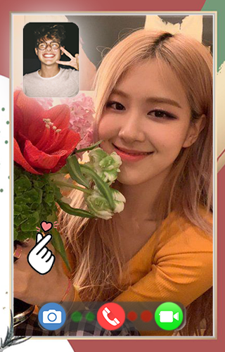 Rose Video Call Blackpink- Video Call Simulation