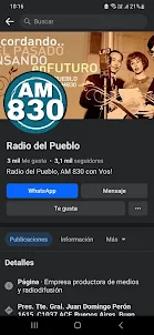 Radio del Pueblo Oficial am830