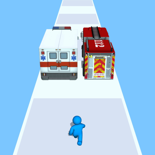 Rusher Runover - 3D Rush logo