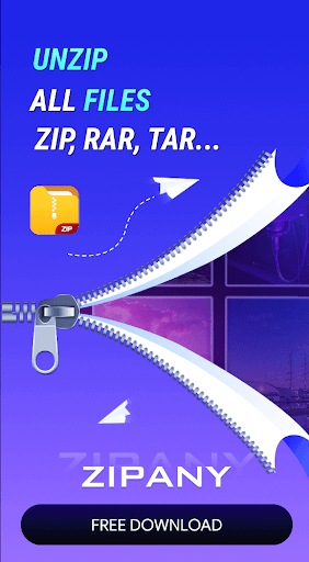 Android application ZipAny: UnZip - RAR Extractor screenshort