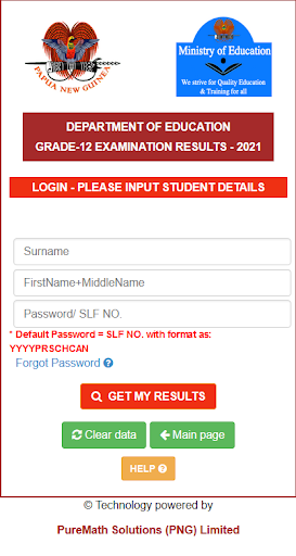 My PNG Exam Results