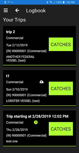 Android application eTrips/mobile 2 Evaluation screenshort