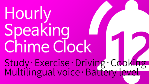 Android application Speaking Clock: Hourly alarm screenshort
