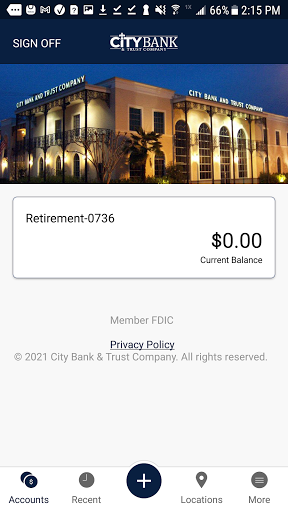 City Bank & Trust Mobile Screen 2