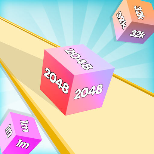 Baixe Chain Cube: um jogo 3D de combinação de 2048 no PC com MEmu