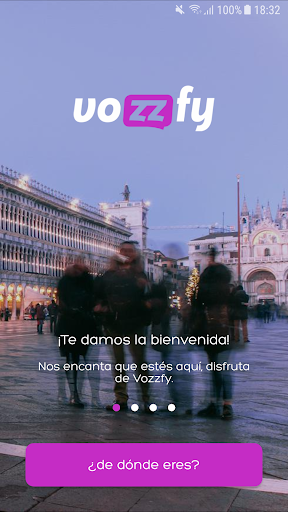 Android application Vozzfy screenshort
