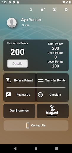 Android application Elegant Clinics WR screenshort