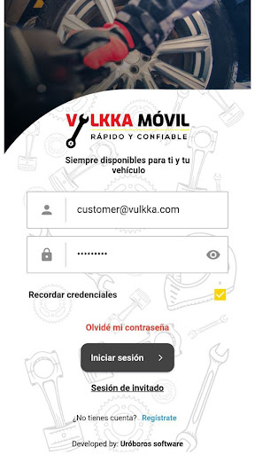 Vulkka Movil Screen 2